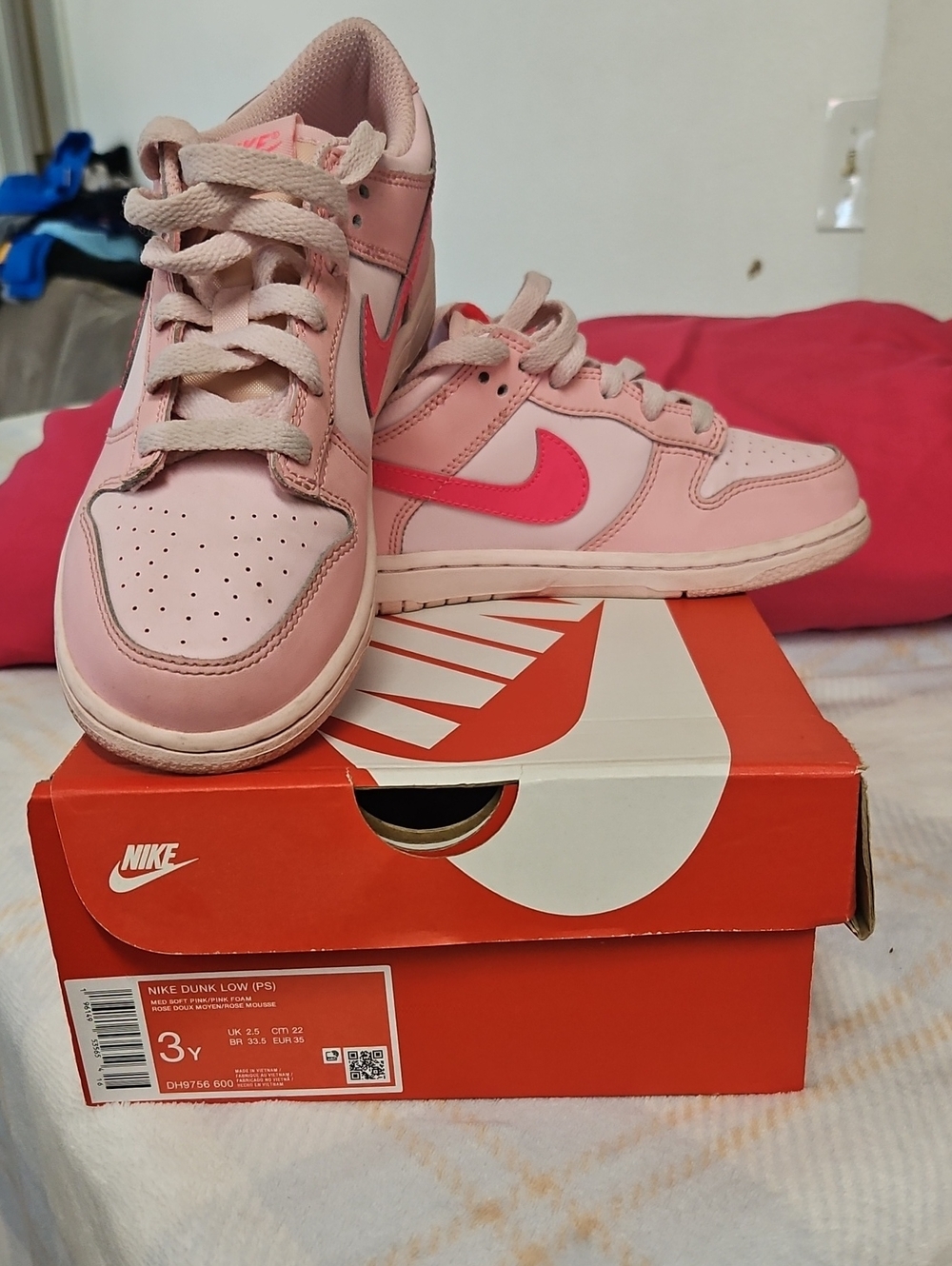 💕Pink Nike Dunk Low